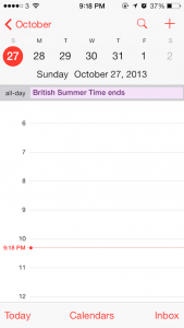iphone daylight savings bug