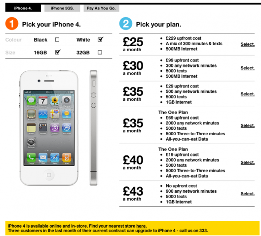 White iPhone 4 three white iphone 4